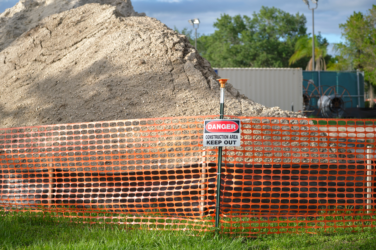 utiliser filet de chantier