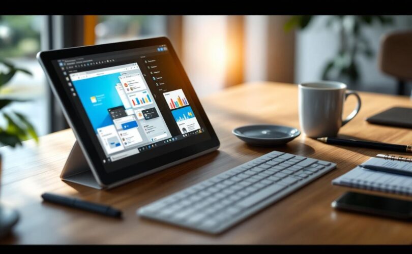 découvrez comment maximiser votre productivité professionnelle grâce à une tablette windows. astuces et conseils pour un usage optimal au bureau.