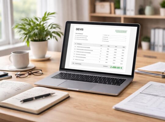 modèle de devis pratique et facile à utiliser pour simplifier la création de devis professionnels et gagner du temps dans la gestion de vos clients.