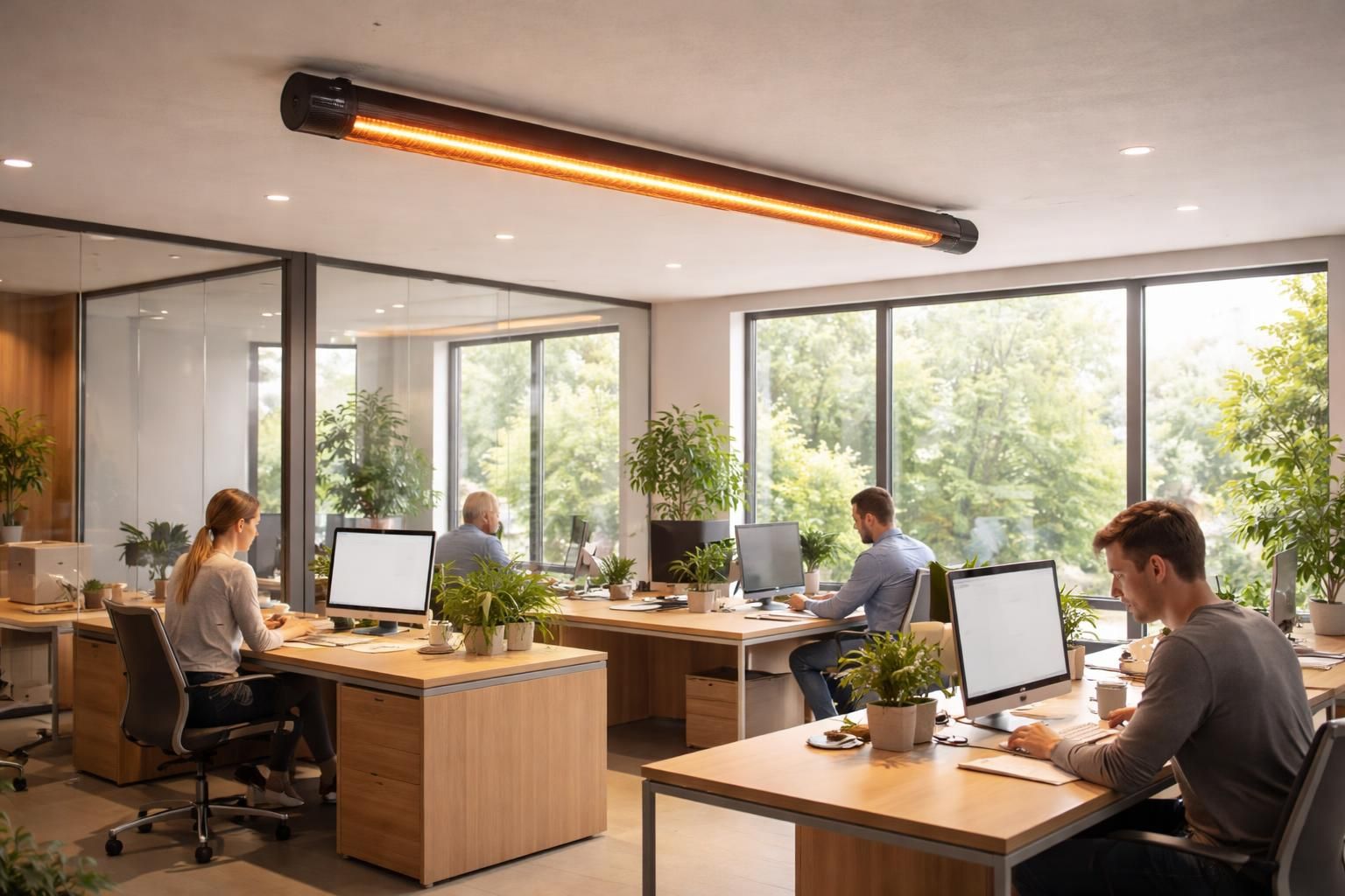 découvrez les avantages du chauffage de bureaux avec des tubes radiants gaz ou électriques, une solution discrète et efficace pour un confort optimal au travail.