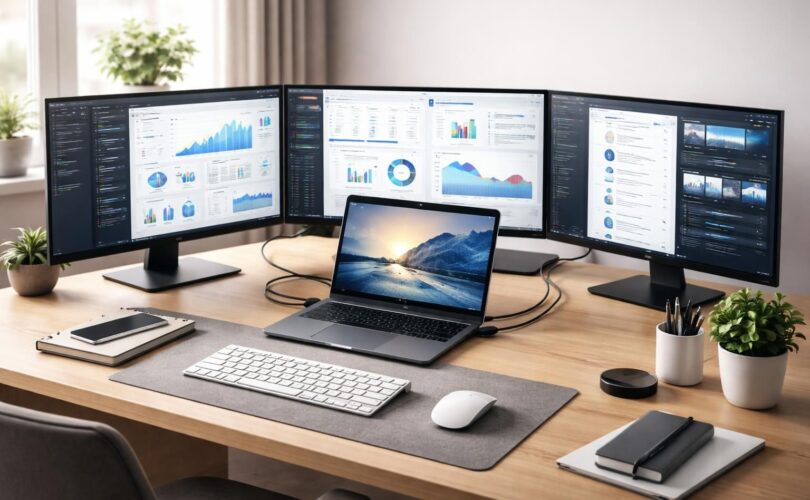 optimisez votre espace de travail avec le docking multi-écrans pour pc portable acer via usb-c, une solution efficace pour gagner en productivité au bureau.