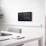PoE support goulotte : installer une tablette tactile proprement dans des bureaux