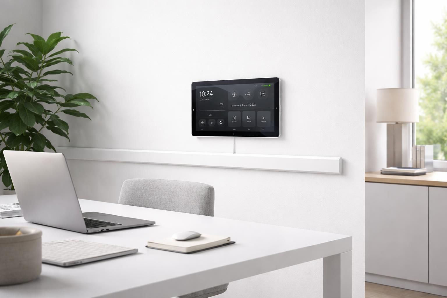 découvrez comment installer proprement une tablette tactile dans des bureaux en utilisant une goulotte poe pour un support optimal et une gestion efficace des câbles.