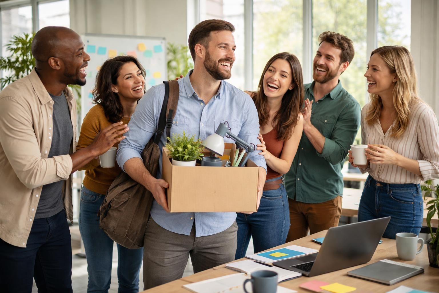 découvrez comment un message de départ alliant positivité et humour peut transformer l'ambiance au bureau et renforcer les liens entre collègues.