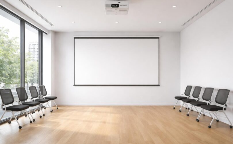 découvrez comment transformer une salle vide en une salle équipée en une journée grâce à un vidéoprojecteur acer performant et facile à installer.